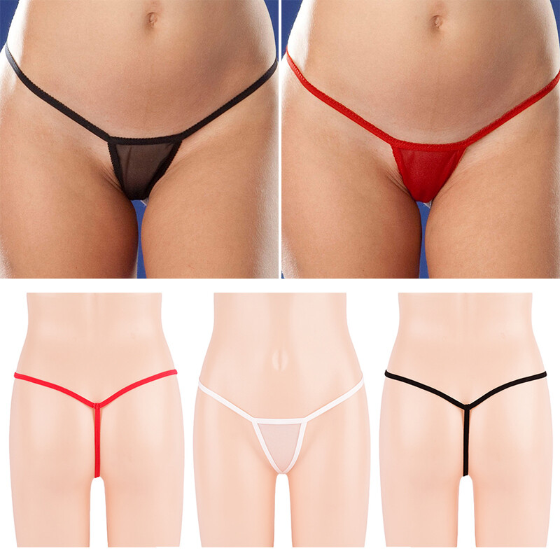 Lingerie T-back Thong Briefs G-String Underwear Erotic Mini Sheer Ultrathin ⊹