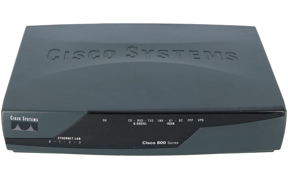 Cisco 871 4-Port 10/100 Wired Router (CISCO871-K9)
