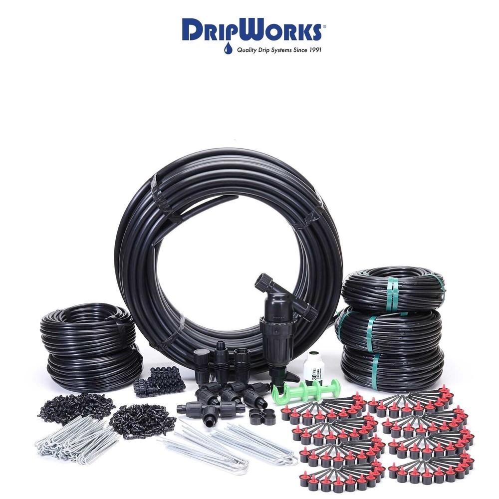 Automated Dripworks Premium Deck Garden Irrigation Kit - Waters upto 180 Plants-image