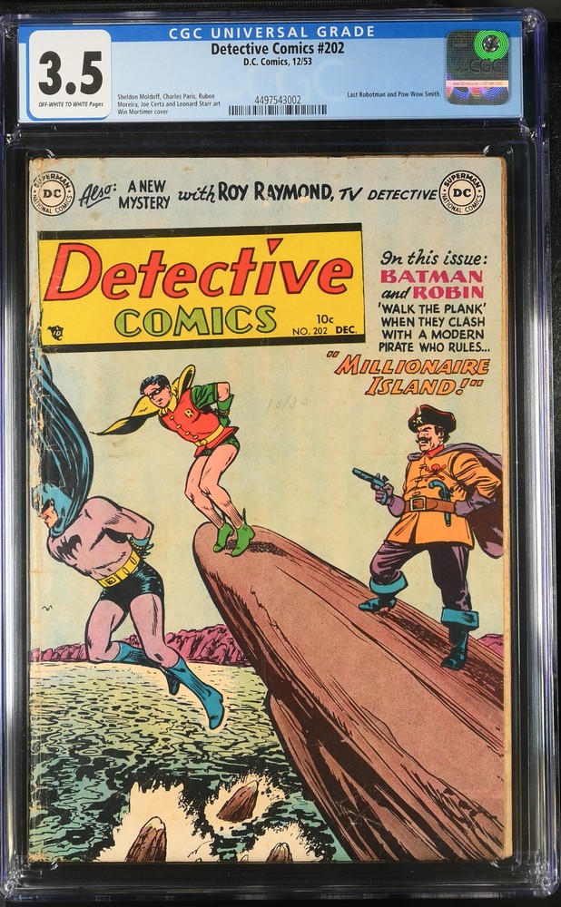 Detective Comics #202 (1953) Last Robotman & Pow Wow Smith (Batman) CGC 3.5!