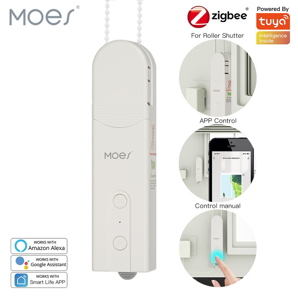 MOES ZigBee Smart Motor for Blinds Curtains Roller Shutters Alexa Google Home Control