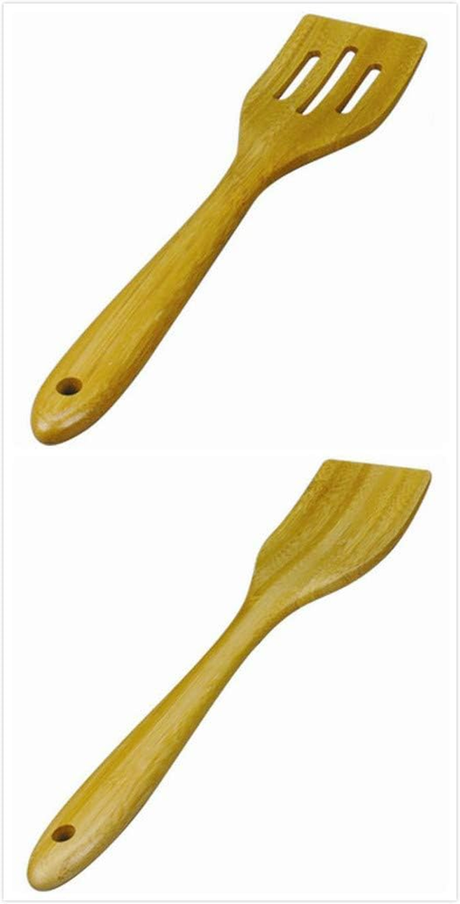 4565, Large Spatula Set Spatulas for Non Stick Cookware Eco-Friendly Bamboo Wood