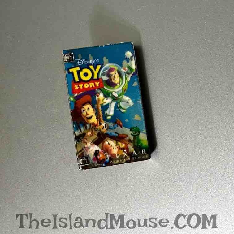 Disney DS Pixar Toy Story VHS Tape Hinged Woody Buzz Pin (U6:138747)