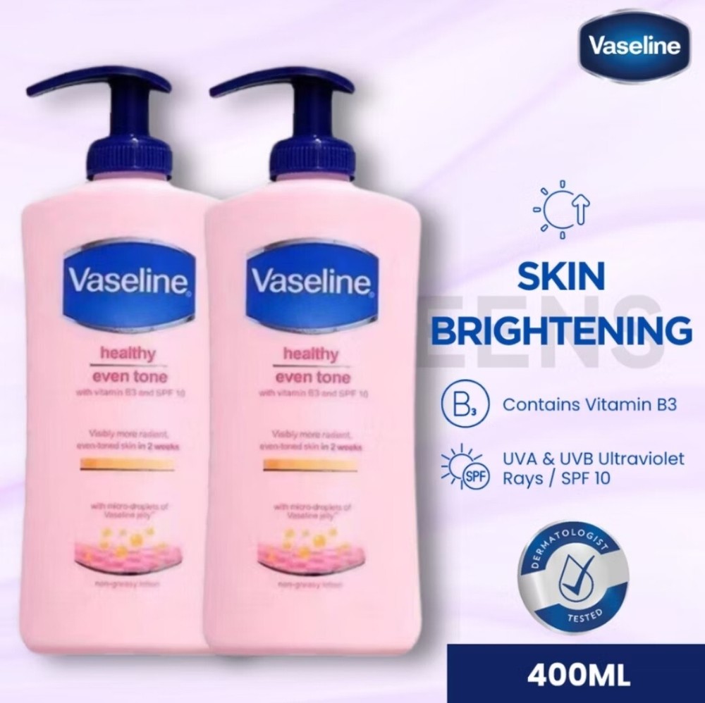 Vaseline Even Tone Whitening Body Lotion 2-Pack Brightens Skin  