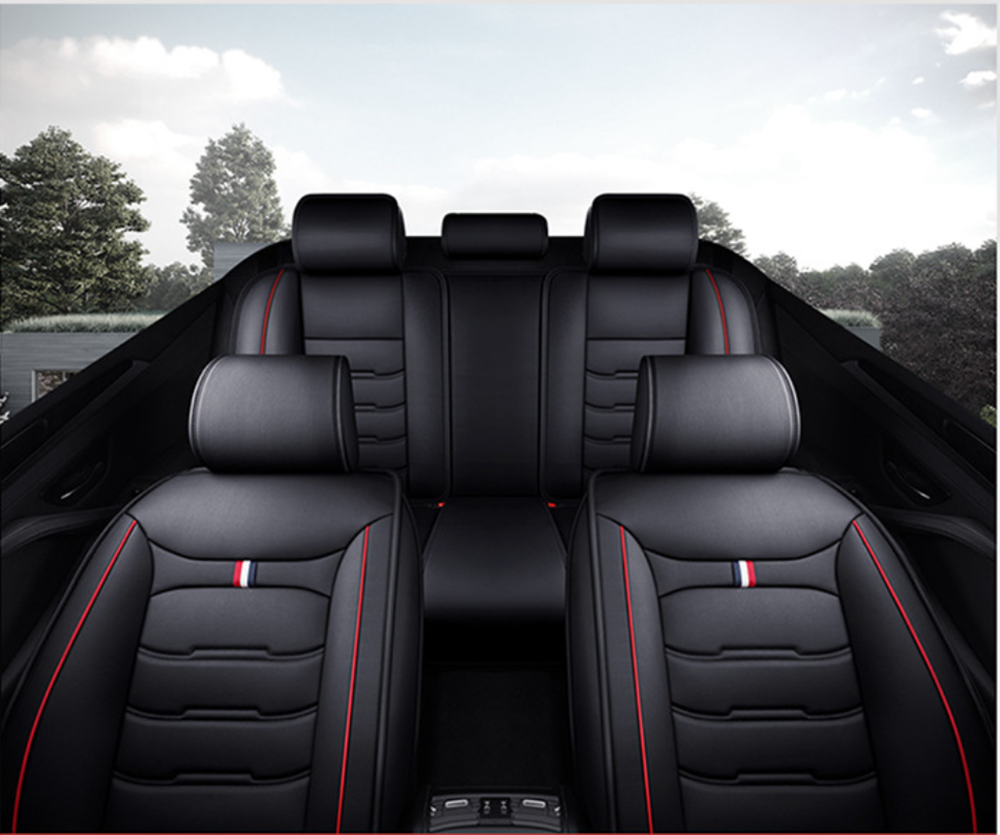 5-Seats Car Seat Cover Leather Full Set Protector Accessories Fit For Ford Focus