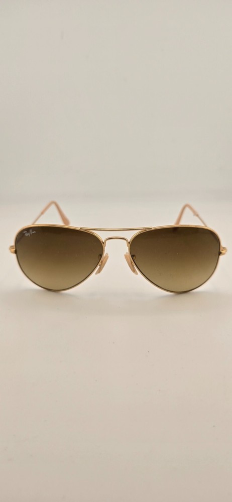 Ray-Ban RB3025 Unisex Matte Gold Aviator Sunglasses Frame Only