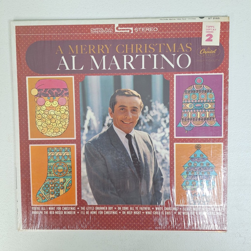 A Merry Christmas Al Martino Vinyl LP ST 2165 1967 Open Shrink