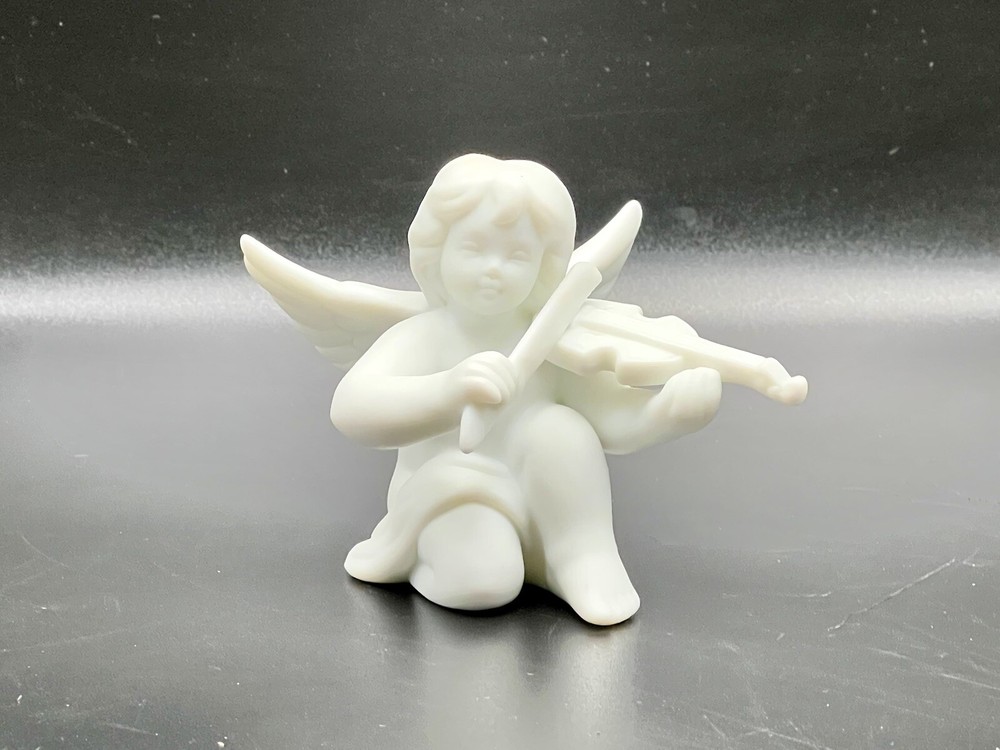 Rosenthal Studio-Haus Angel Cherub Figurine German Bisque Porcelain 2.5” Call