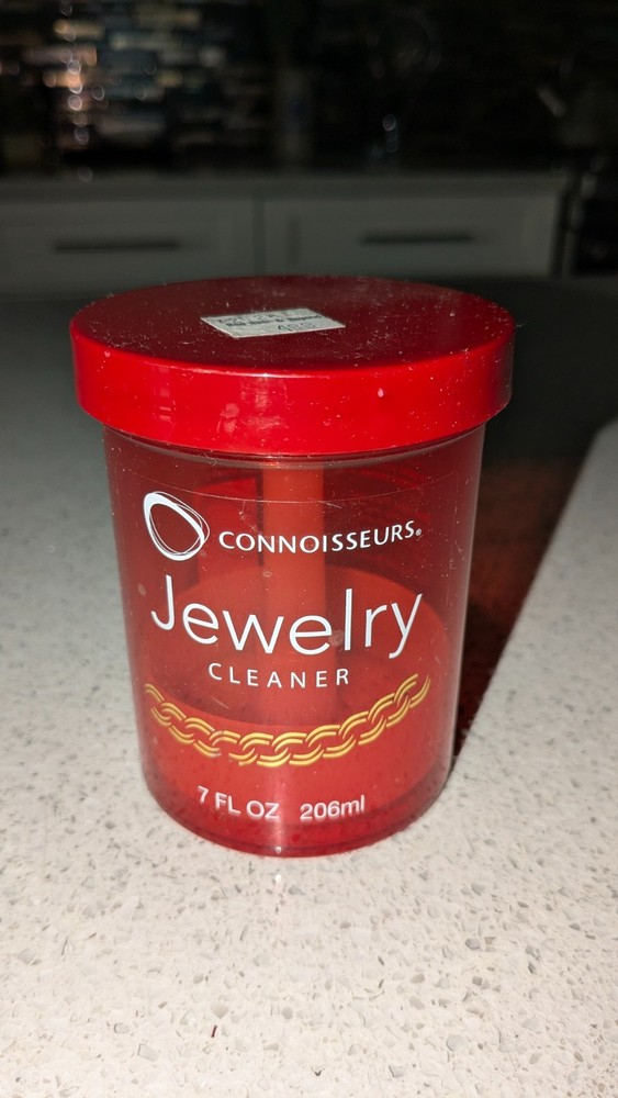 NEW Connoisseurs Jewelry Cleaner 7oz Gel with Brush in Sealed Jar