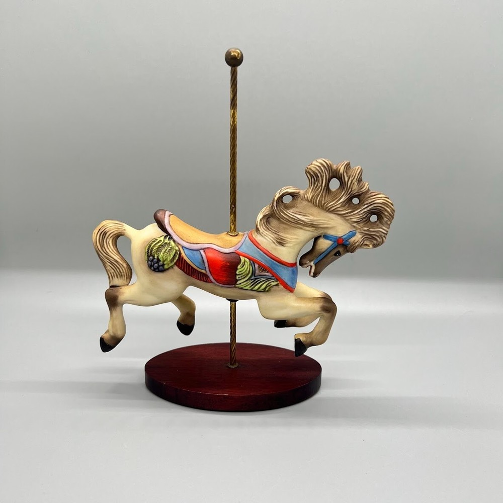 Franklin Mint Treasury of Carousel Art Horse Carousel Figurine 1988 Vintage