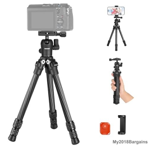 NEEWER Carbon Fiber Mini Tripod