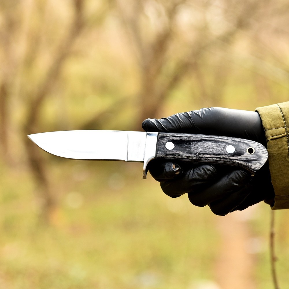 D2 Tool Steel Loveless Knife –  Best Outdoor Knife with Leather Sheath