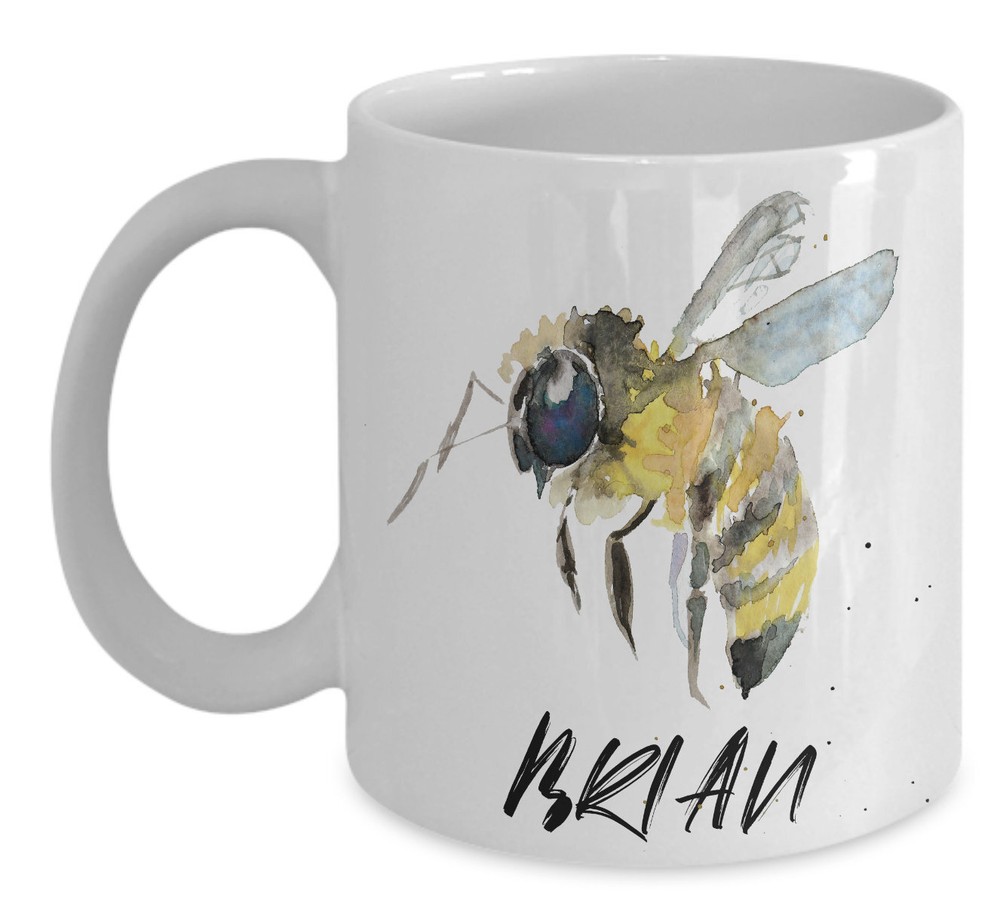 Cute Bumblebee Honey Bee Gifts Custom Name Mug Bee Travel Mug Best Friend Mug