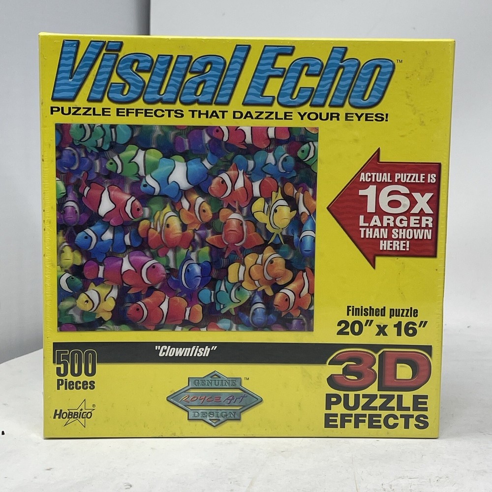 Visual Echo Clownfish 500 Piece 3D Puzzle Effects 20