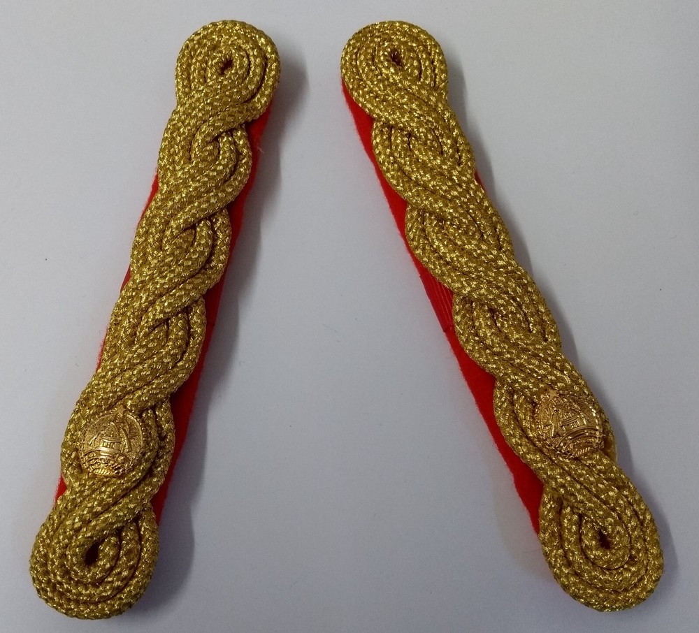 Major Shoulder Cords Ceremonial Wire Mess Cord Shoulder Epaulettes & Rank Pips