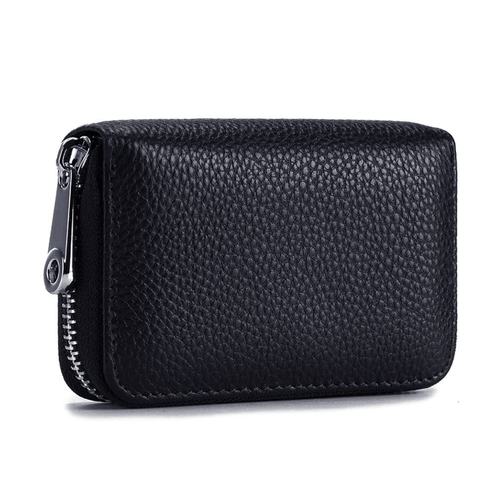 Slim RFID-Blocking Leather Credit Card Holder for Men & Women-image