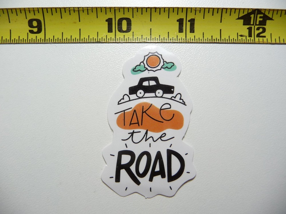 TAKE THE ROAD POSITIVE DECAL STICKER MOTIVATIONAL MOTIVATE