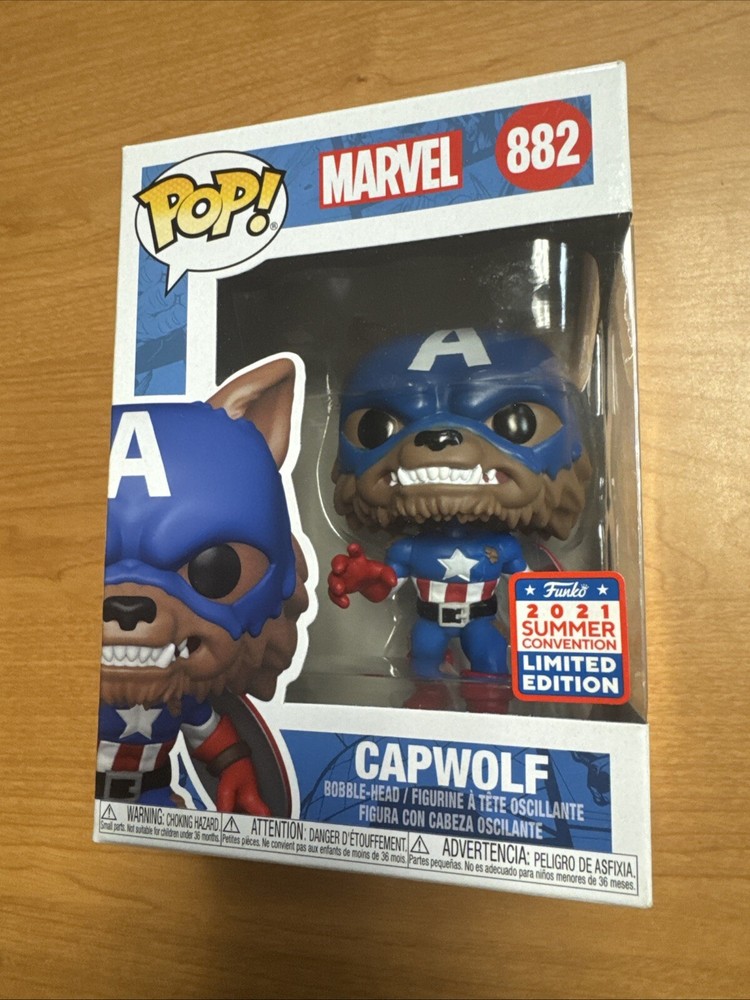 Funko Pop Marvel Capwolf SDCC 2023 Exclusive #882