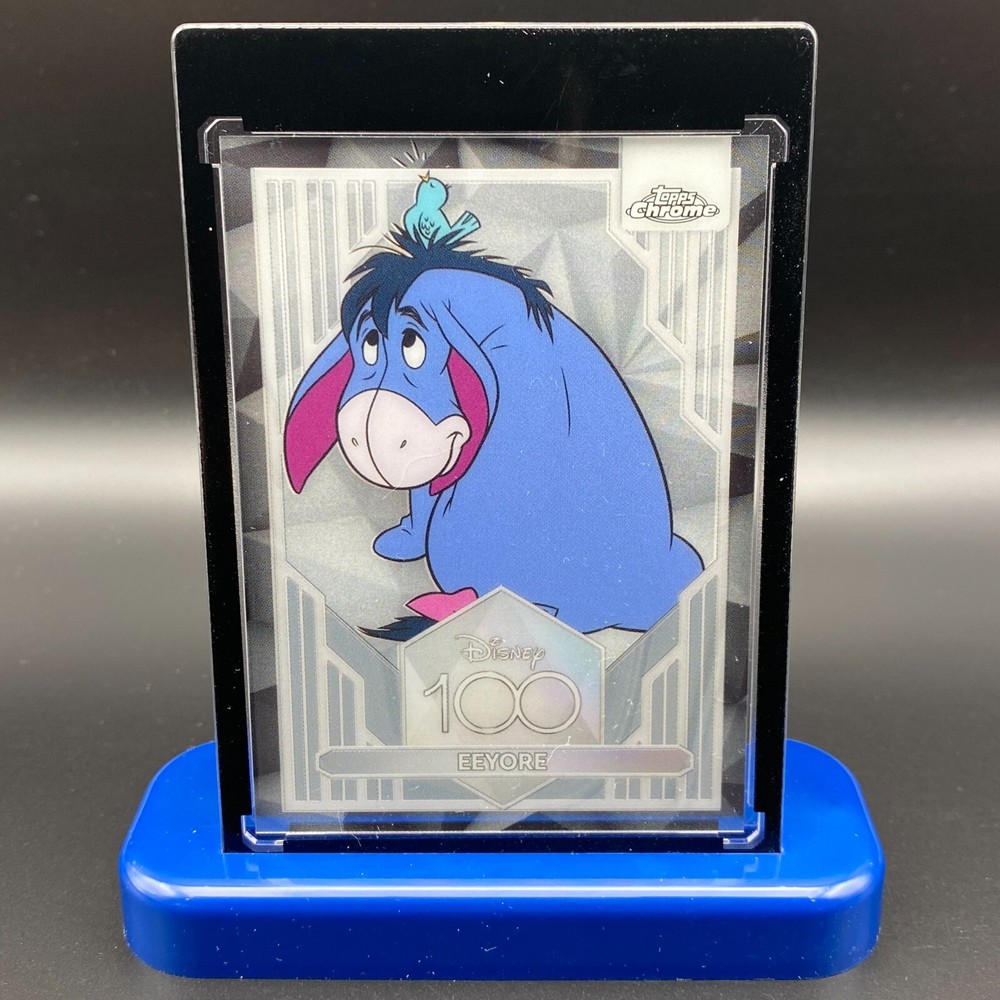 Eeyore Winnie the Poo Display Collectible Gift Disney 100 Topps Chrome Card