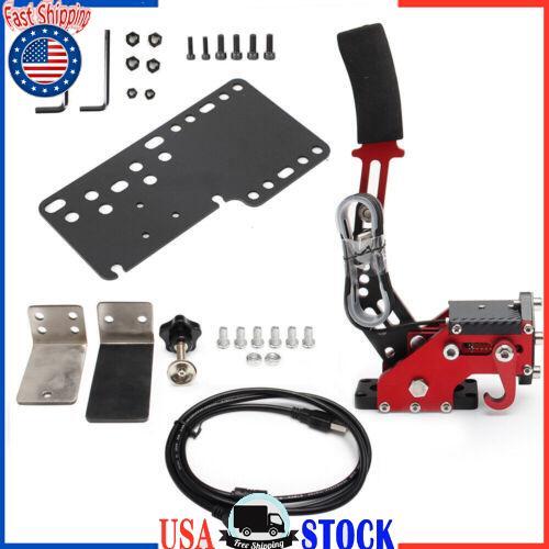 Racing Games Handbrake USB3.0 Kits for Steering Wheel Stand G29 G920 PC Red UE