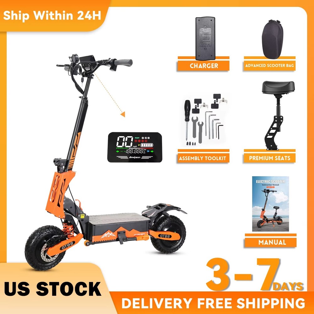 5600W Adult Electric Scooter Dual Motor  46MPH Off-Road