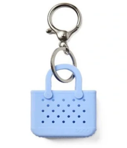 BOGG Bag Carolina on my Mind Blue Tiny Tote Keychain Clip-on Bag Charm NIP