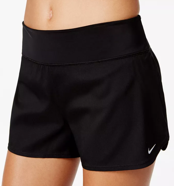 Nike Womens Element Swim Board Shorts Large Size in Black