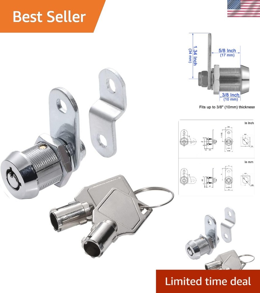 5/8 Inch Zinc Alloy Tubular Cam Lock for Easy Cabinet Installation