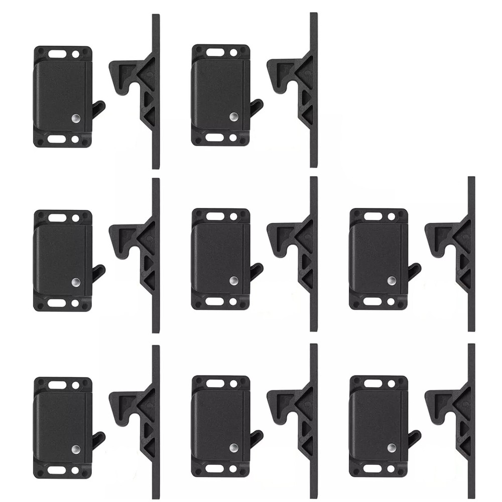 8 Pack Cabinet Door RV Drawer Latches, 8 Pull Force Latch Holder for Home office