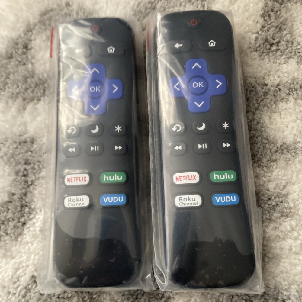 2pack Remote Control Replacement for All Roku TV, TCL/Hisense/Onn Roku Free Ship