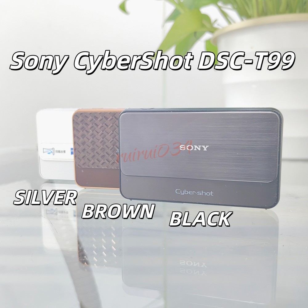 Sony CyberShot DSC-T99 14.1MP 4x Optical Zoom Digital Camera Black/Silver/Brown