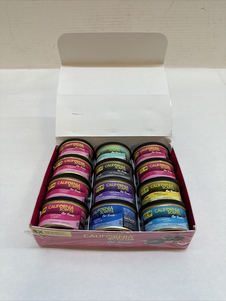 California Scents CSCF12TRY182 Fruity Scent Car Air Freshener Solid (12-PACK)