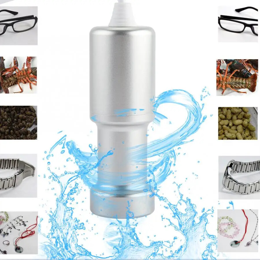 Mini Ultrasonic Cleaner for Watches Glasses Jewelry Dishes Sonic Bath
