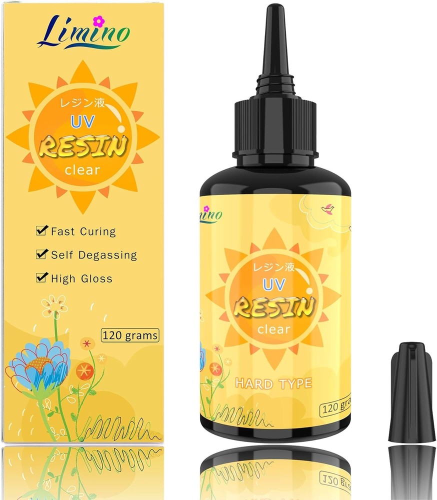 120g Clear UV Resin for DIY Jewelry Making and Craft Decorations