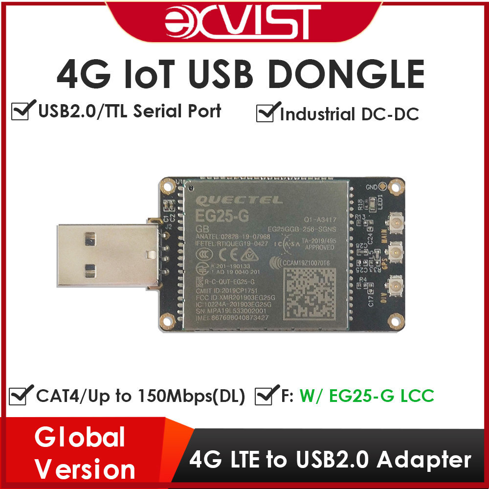 4G USB Dongle Built-in LTE FDD Wireless Modem EG25 EG25-G W/SIM Card Slot Global