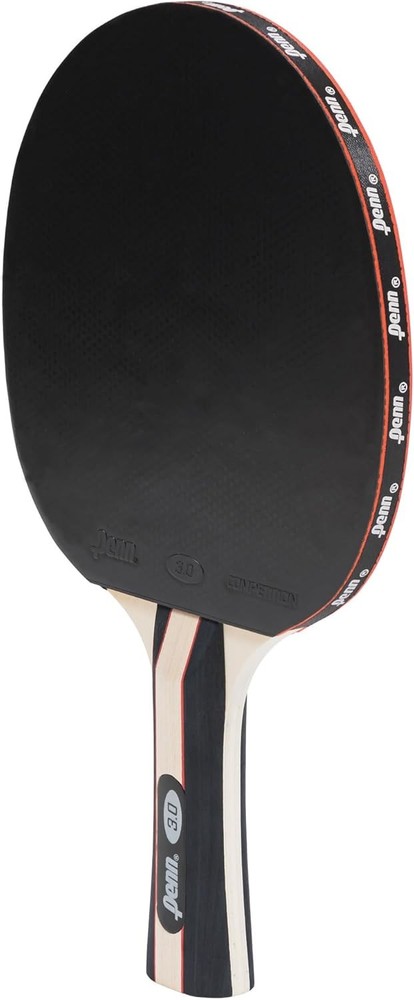 Penn 3.0 Competition Ping Paddle - Single Red/Black Pro Table Tennis Racket