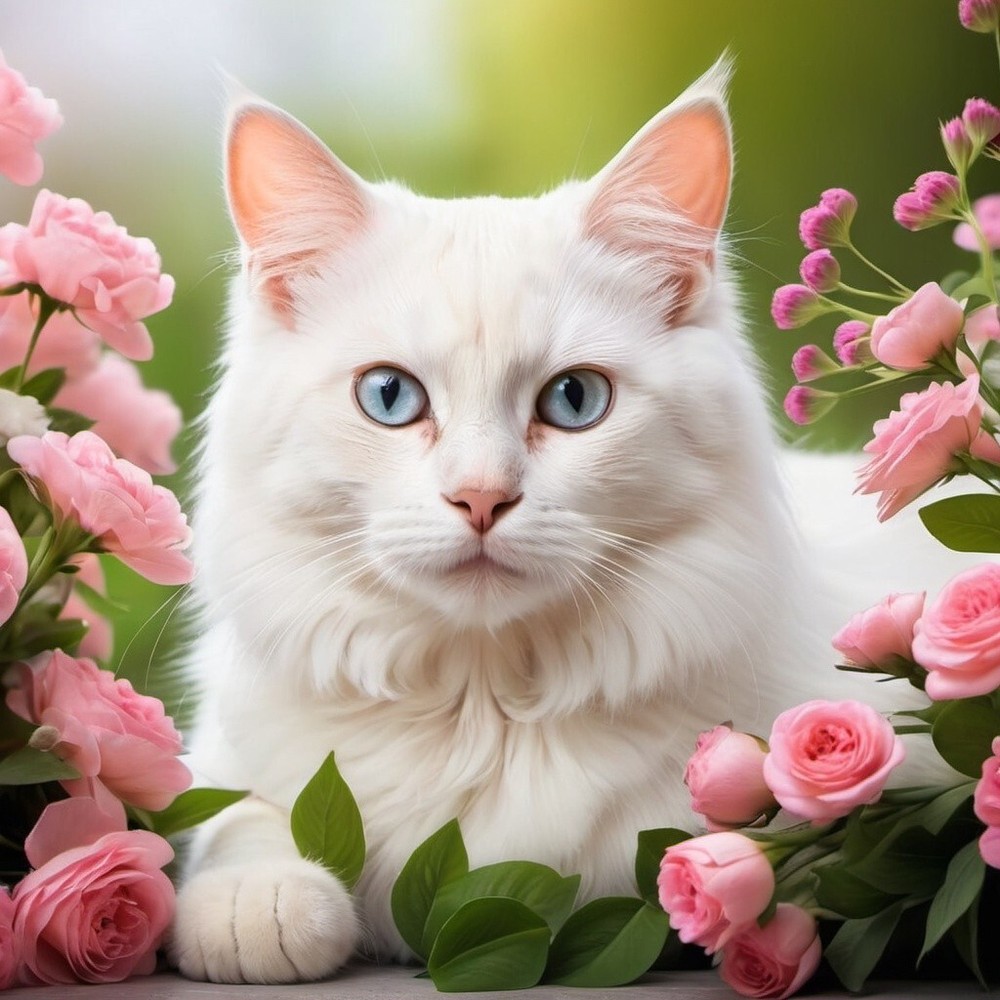 Digital Image Picture  Wallpaper Background Desktop AI Art cat cats