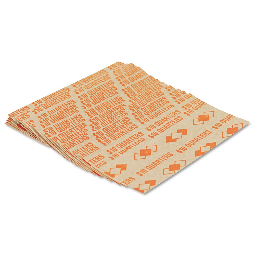 Pm Company Tubular Coin Wrappers Quarters $10 Pop-Open Wrappers 1000/Pack 53025