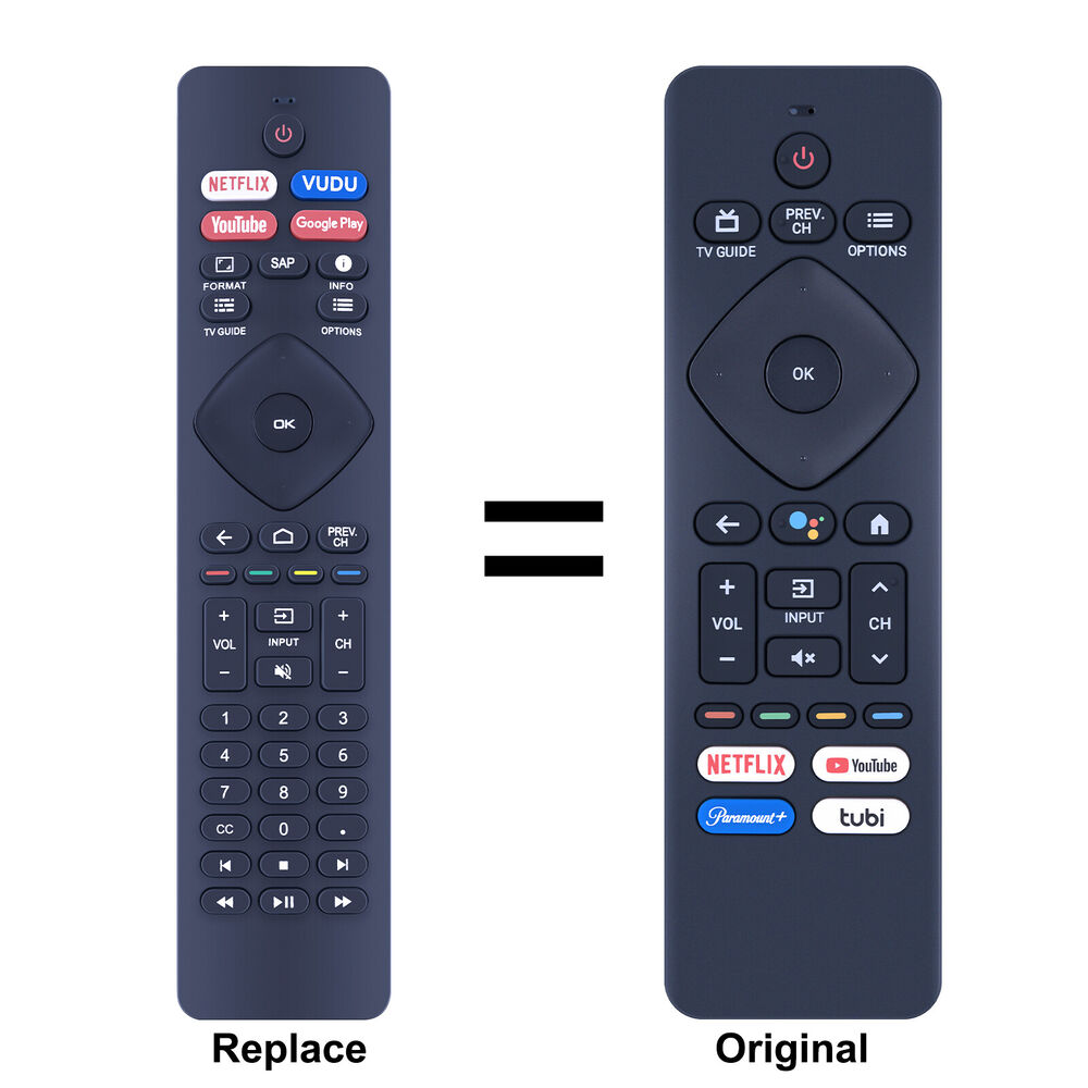 Philips 4K Smart TV Voice Remote Control RF439A-V06 URMT26CND001 New-image