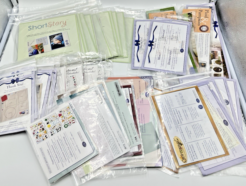 Creative Memories Lot of 63 Photo Mats Stickers Paper Mini Kits for Customers-image