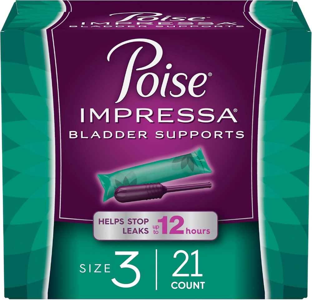 Poise Impressa Size 3 Bladder Support for Women in White