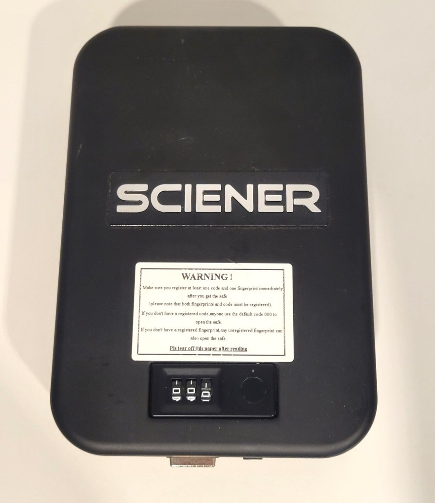 Biometric + Password Gun Safe for Handgun Fingerprint Pistol Portable Safe-image