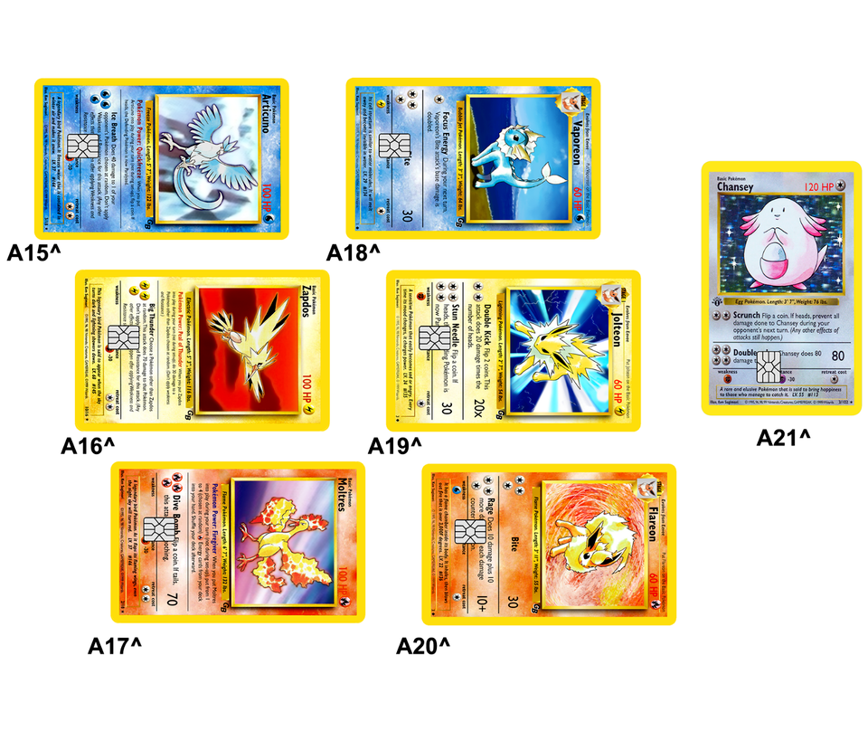 Pokémon Star Card Collection Credit Card Skin Wrap Decal Sticker-image