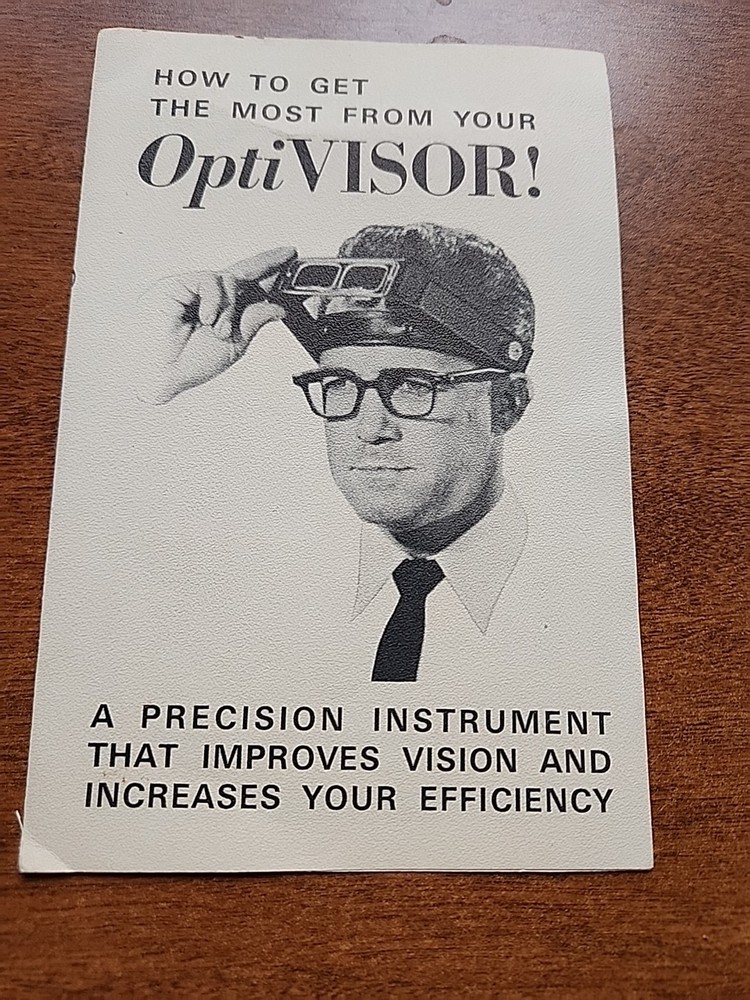 1970s Vintage OptiVISOR DA-5 Magnifying Headband with Original Box