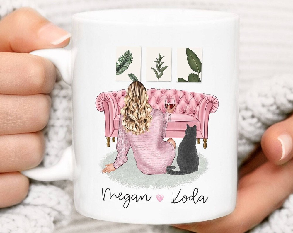 Custom Cat Mug For Women Custom Cat Owner Mug Personalized Cat Mom Gift