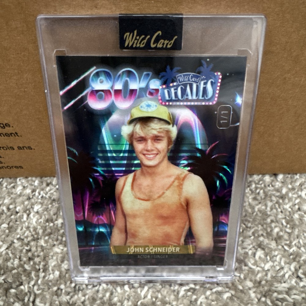 2024 Wild Card Decades Miami Vice 80s 1/1 John Schneider #D180P5-JS