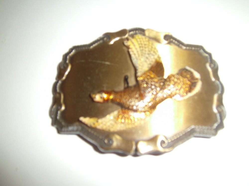 Raintree Pheasant Belt Buckle Vintage    Bird