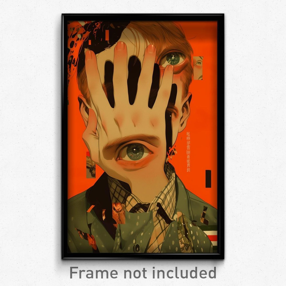 Hopeless Boy in Plaid Neckwear German Movie Poster Art Print