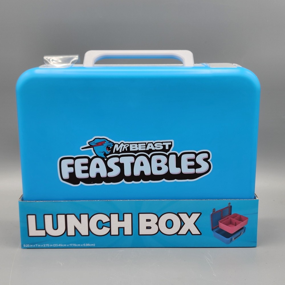 Mr Beast Feastables Worlds Coolest Lunch Box Blue/Pink Brand New In Package
