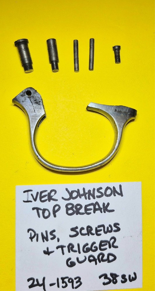 IVER JOHNSON TOP BREAK .38 SW Trigger Guard Pins and Screws Assembly #24-1593